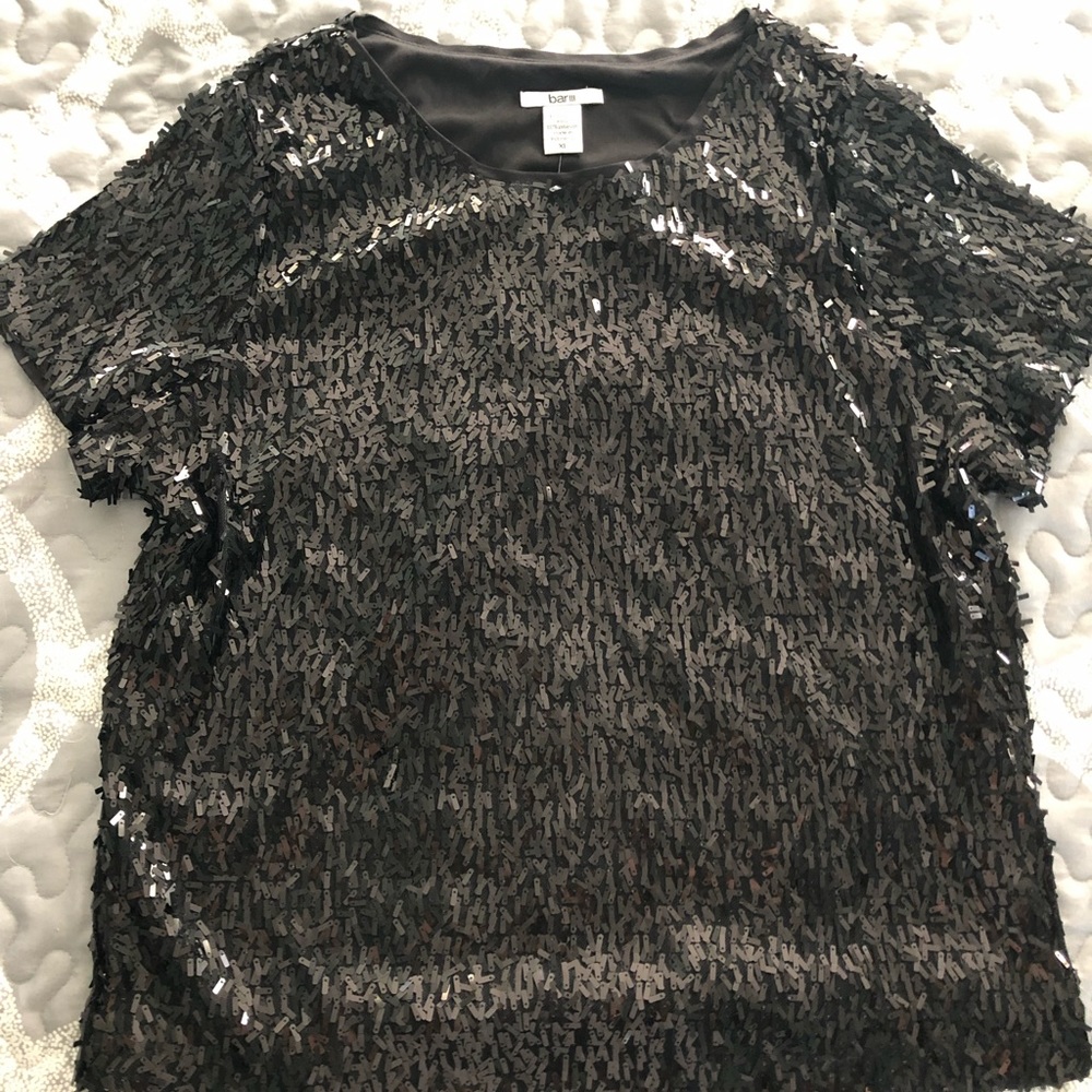 Black sequin shirt